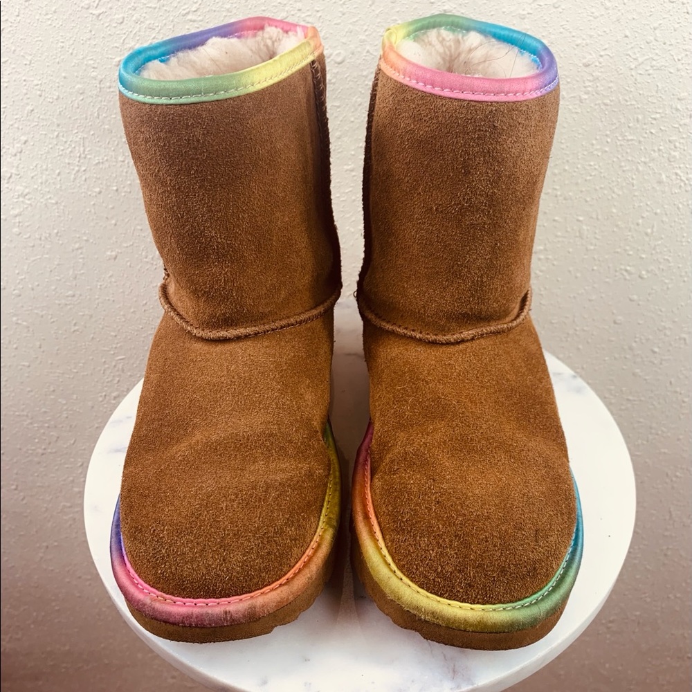 Rainbow 🌈 Shearing Lined UGG Boots KIDS